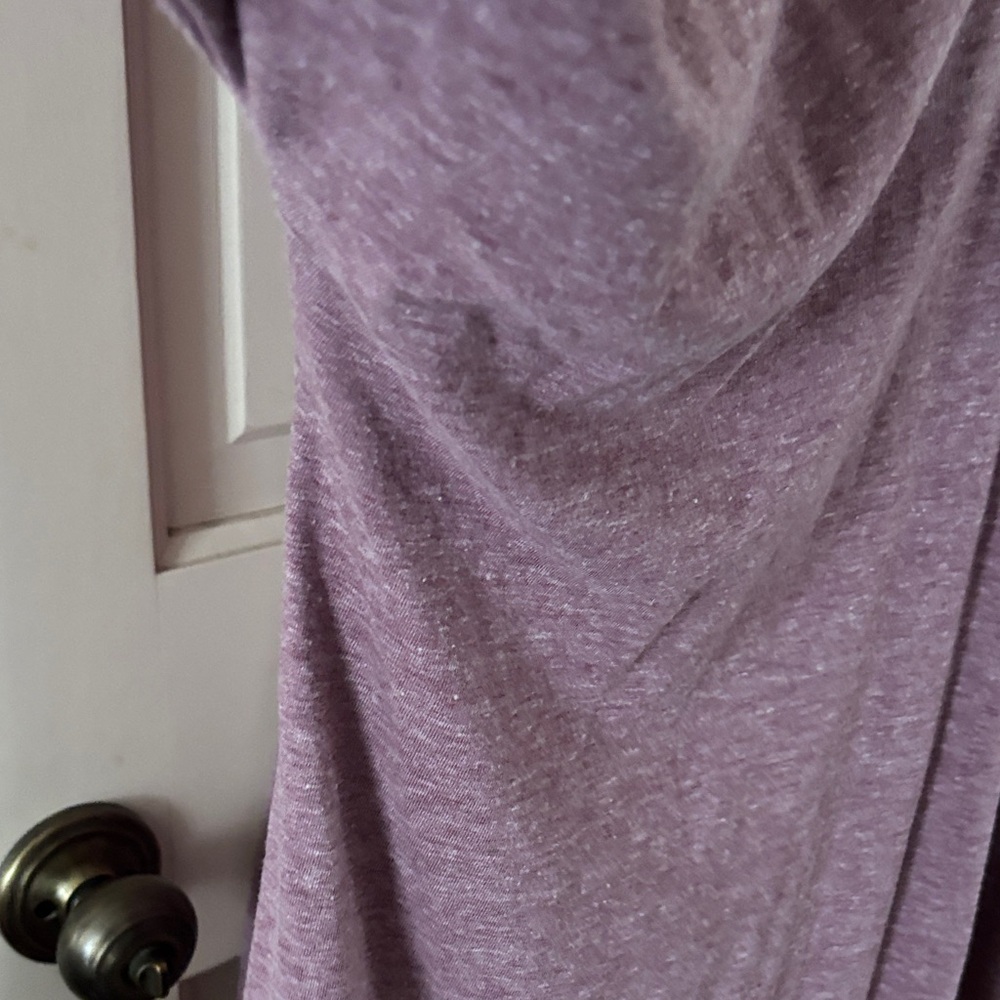 LuLaRoe Purple/rose Cardigan. high low length . 3/4 sleeves - Picture 5 of 9
